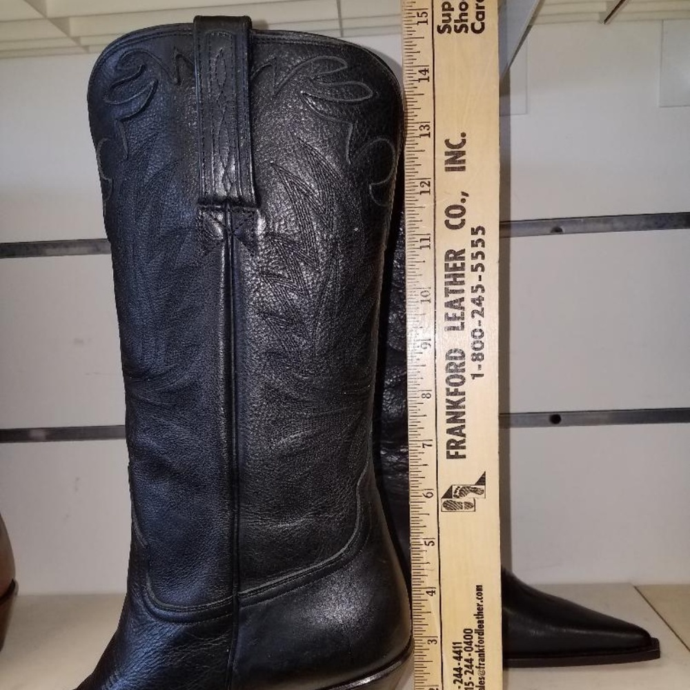Lucchese I4566 Black Calf Western Fashion boot - Picture 5 of 6